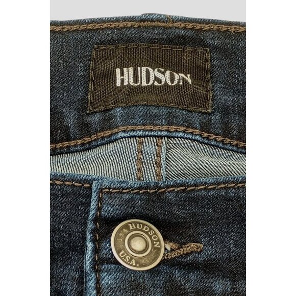 Hudson Blake Jeans Mens 33 Blue Slim Straight Stretch Denim Classic Medium Wash - Picture 5 of 10